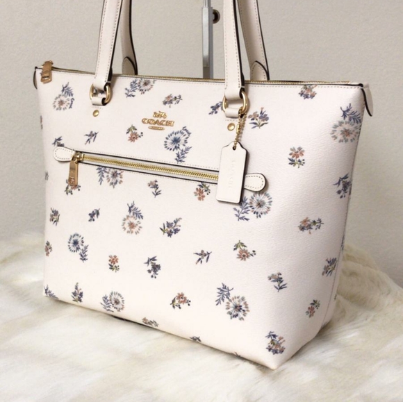 ⚜COACH Gallery Tote With Dandelion Floral … - Picture 3 of 8